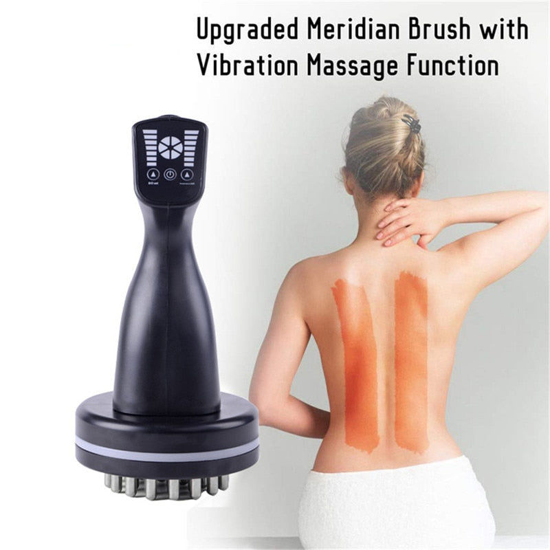 Microcurrent Meridian Massage Comb Scrape Infrared Body Detoxification Regimen Dredging Warm Brush Shape Promote Blood Relaxing