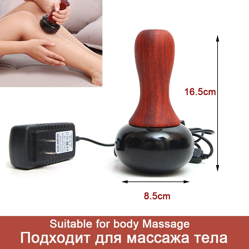 Natural Electric Bianstone for Face Back Gua Sha Massager Slimming Body Skin Lift Care Spa Meridian Dredging Muscle Massage Tool